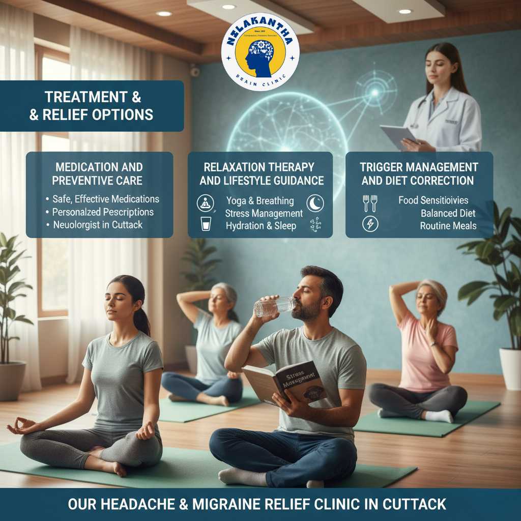 Treatment & Relief Options at Nilakantha Brain Clinic in Cuttack by Prof. (Dr.) Rohit Chhirolya, Neurologist in Cuttack