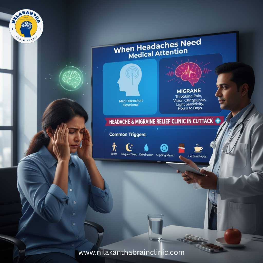 When Headaches Need Medical Attention​ at Nilakantha Brain Clinic in Cuttack
